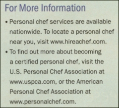 More Info about Personal Chefs