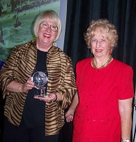 Chef Candy Wallace with Noreen Kinney, executive director, Cordon D' Or