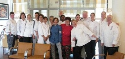 APPCA personal chefs gather for a group photo at the hotel lobby in Parma, Italy