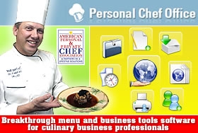 Personal Chef Office - Recipe-Menu and Business Software